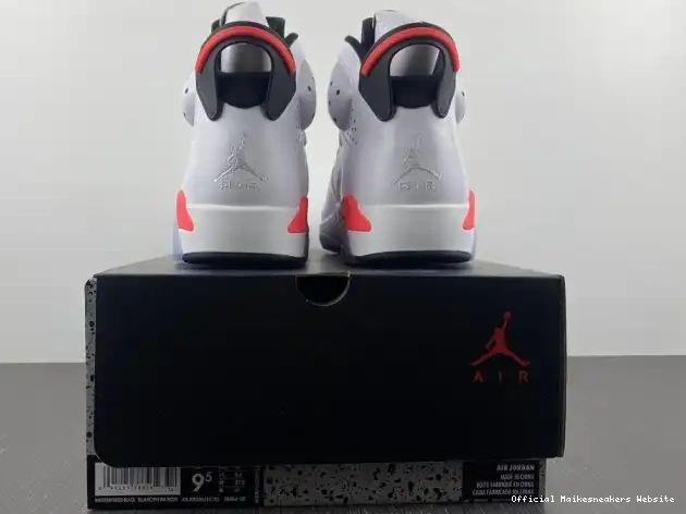 Official Maikesneakers 6 384664-123 (2014) White Jordan Infrared Retro 0605